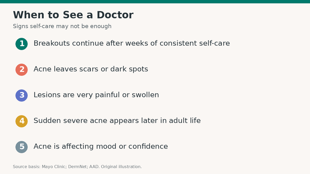Checklist of signs it is time to see a doctor